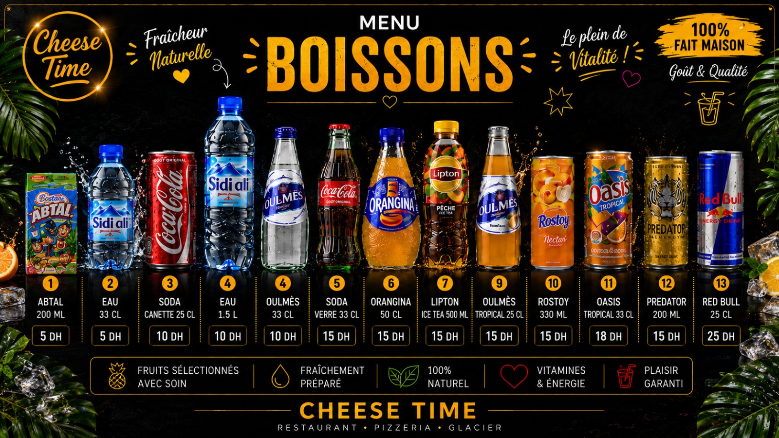 Menu Boissons
