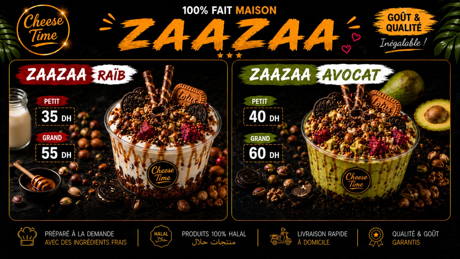 Menu Zaazaa